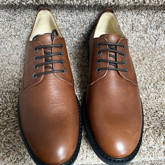 Barneys New York Men\'s Tan Leather Shoes main image 5